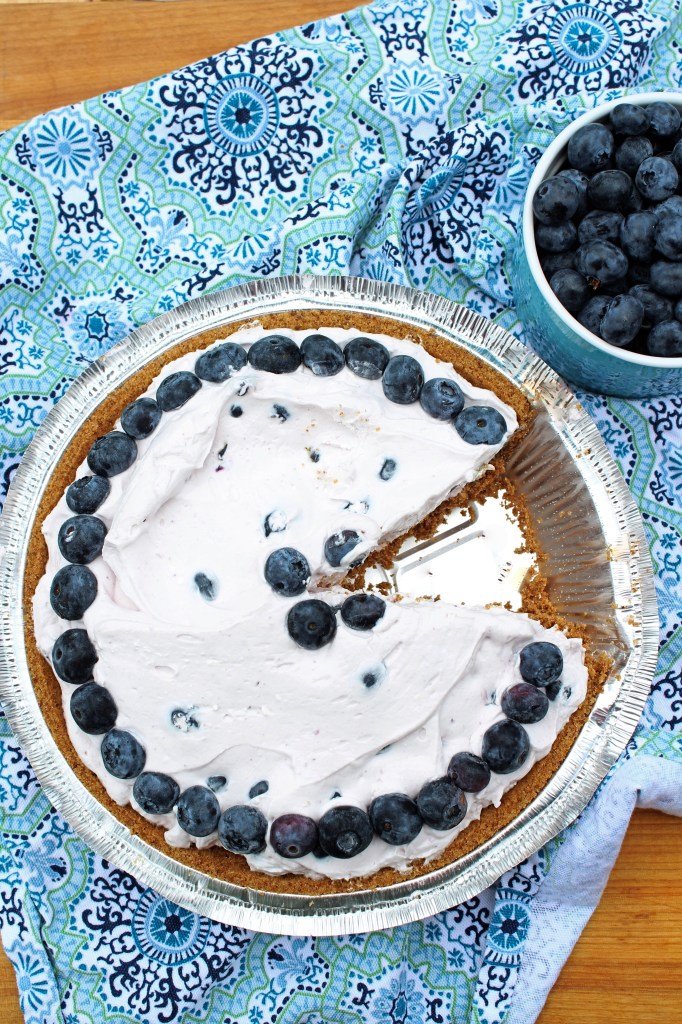 No Bake Gluten Free Blueberry Yogurt Pie - The Gluten Free Gathering