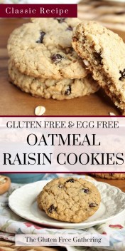gluten free oatmeal raisin cookies