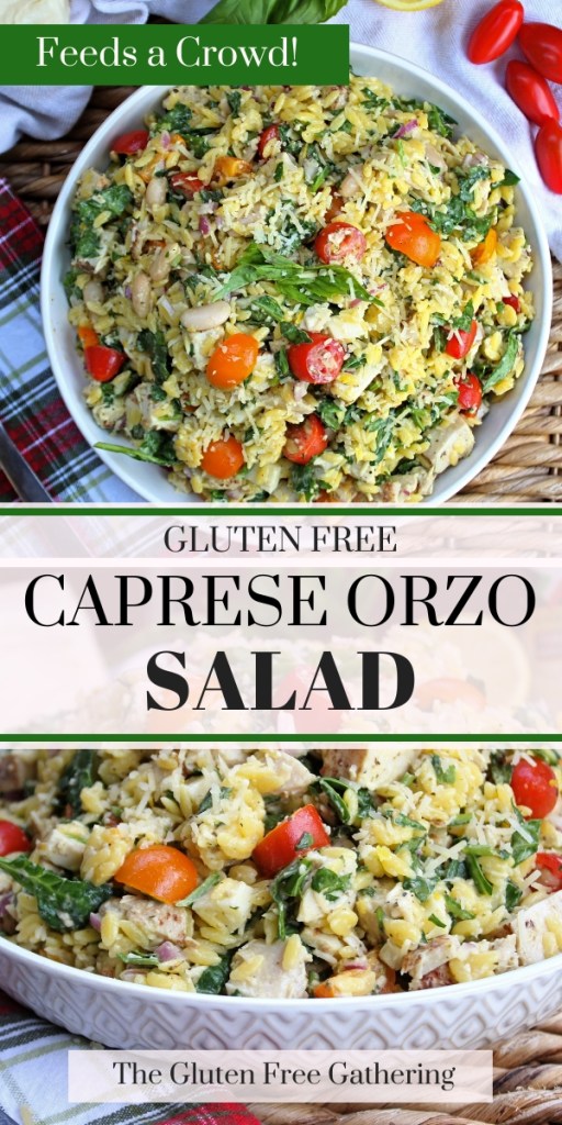 Gluten Free Caprese Orzo Salad - The Gluten Free Gathering