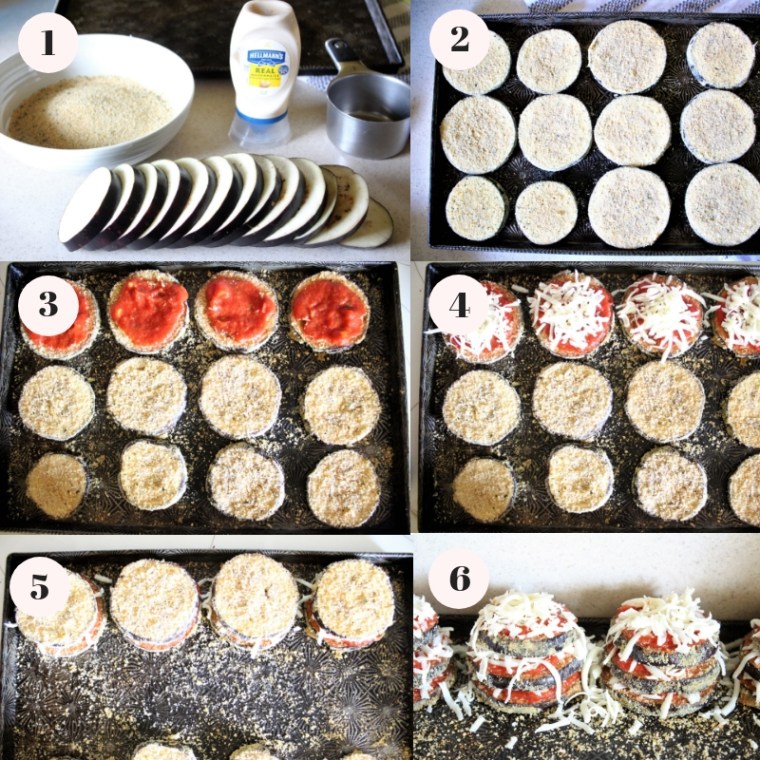 Gluten Free Baked Eggplant Parmesan Stacks - The Gluten Free Gathering