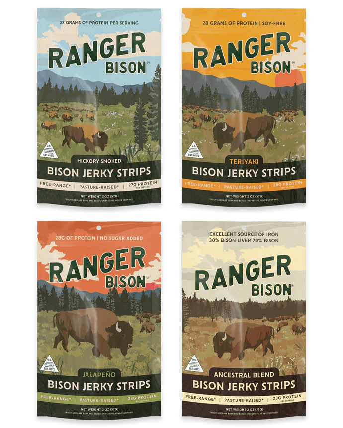Ranger Bison Bison Jerky Strips
